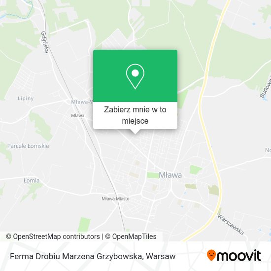 Mapa Ferma Drobiu Marzena Grzybowska