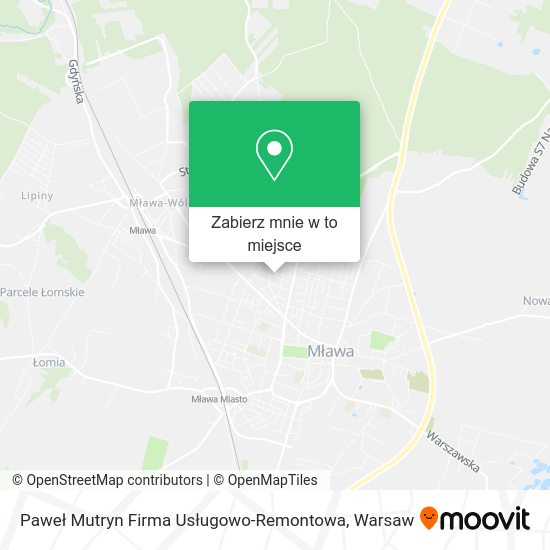 Mapa Paweł Mutryn Firma Usługowo-Remontowa