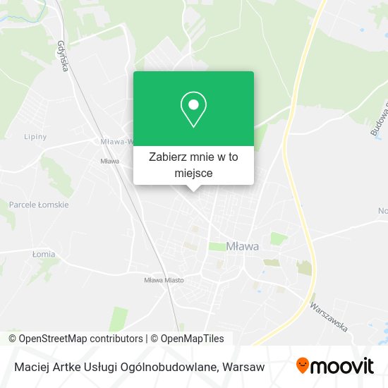 Mapa Maciej Artke Usługi Ogólnobudowlane