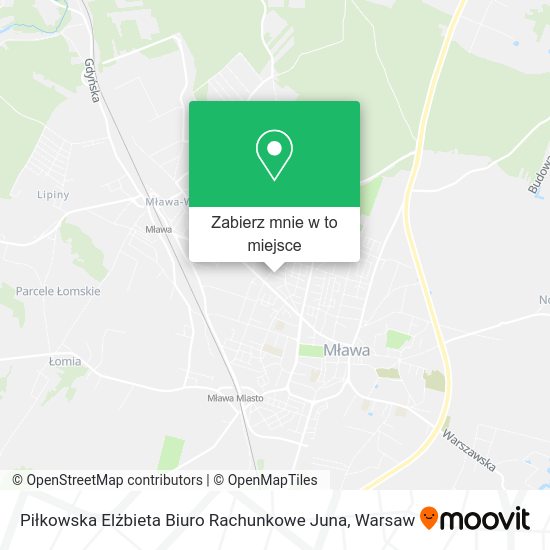 Mapa Piłkowska Elżbieta Biuro Rachunkowe Juna