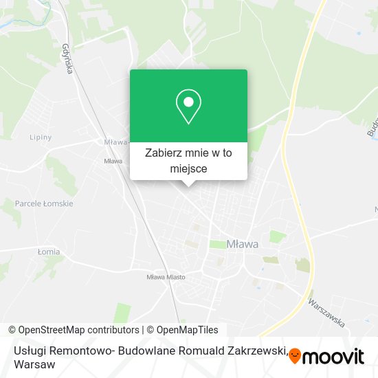 Mapa Usługi Remontowo- Budowlane Romuald Zakrzewski