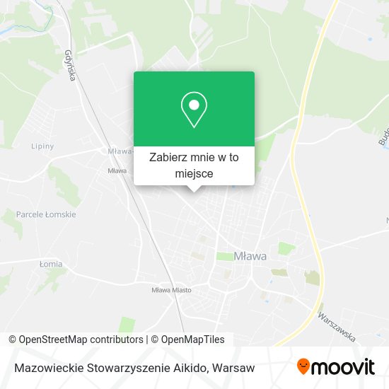 Mapa Mazowieckie Stowarzyszenie Aikido