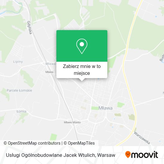 Mapa Usługi Ogólnobudowlane Jacek Wtulich