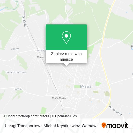 Mapa Usługi Transportowe Michał Krystkiewicz