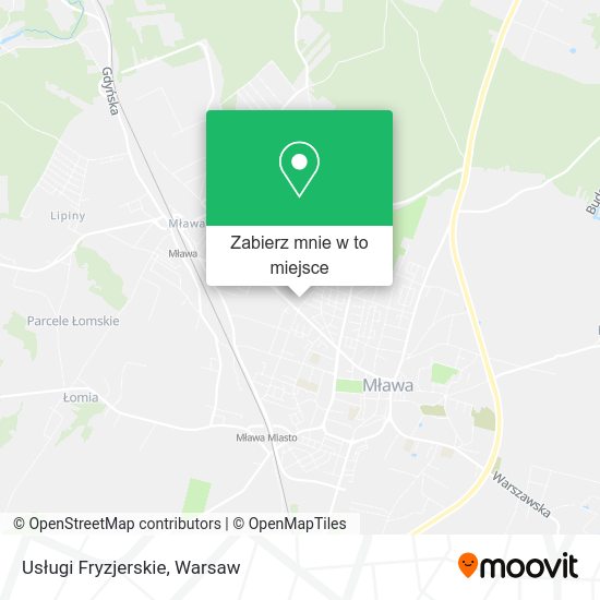 Mapa Usługi Fryzjerskie