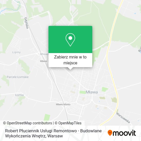 Mapa Robert Płuciennik Usługi Remontowo - Budowlane Wykończenia Wnętrz