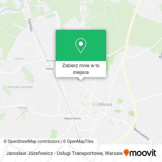 Mapa Jarosław Józefowicz - Usługi Transportowe