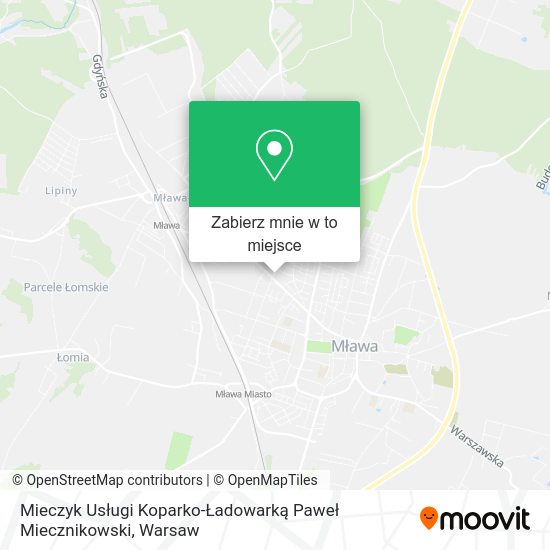 Mapa Mieczyk Usługi Koparko-Ładowarką Paweł Miecznikowski