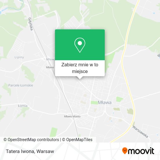 Mapa Tatera Iwona