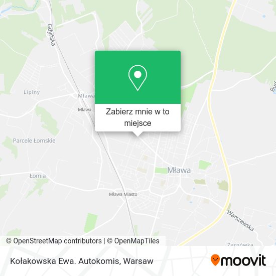 Mapa Kołakowska Ewa. Autokomis