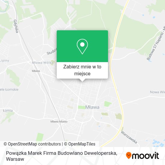 Mapa Powązka Marek Firma Budowlano Deweloperska