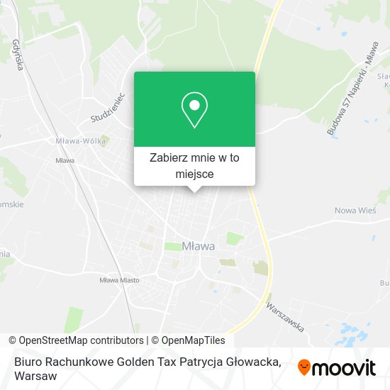 Mapa Biuro Rachunkowe Golden Tax Patrycja Głowacka