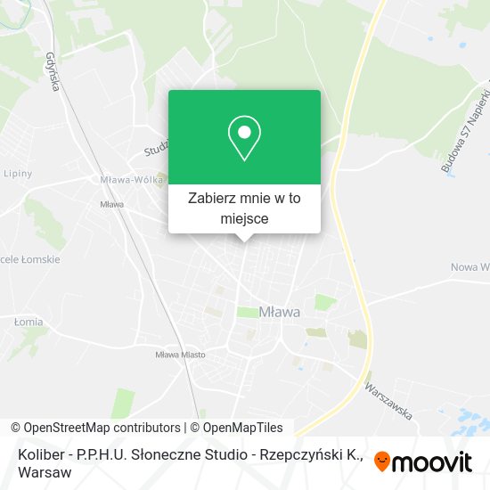 Mapa Koliber - P.P.H.U. Słoneczne Studio - Rzepczyński K.