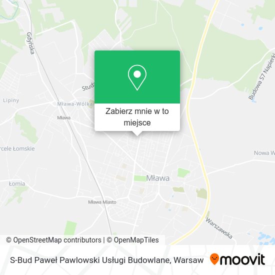 Mapa S-Bud Paweł Pawlowski Usługi Budowlane