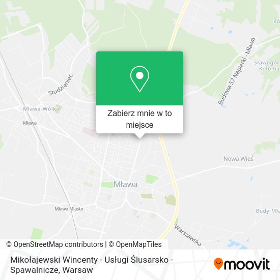 Mapa Mikołajewski Wincenty - Usługi Ślusarsko - Spawalnicze