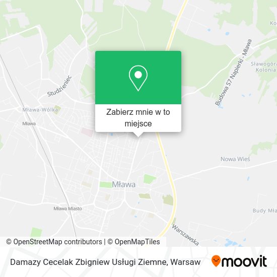 Mapa Damazy Cecelak Zbigniew Usługi Ziemne