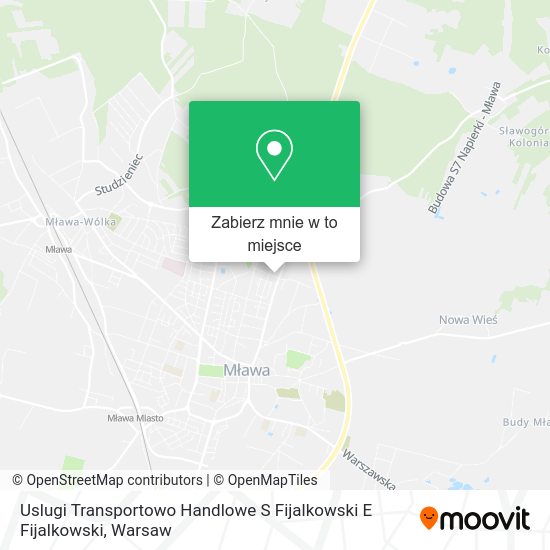 Mapa Uslugi Transportowo Handlowe S Fijalkowski E Fijalkowski