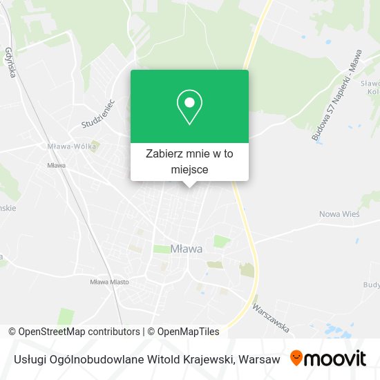 Mapa Usługi Ogólnobudowlane Witold Krajewski