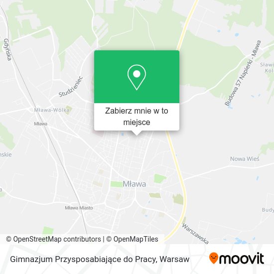 Mapa Gimnazjum Przysposabiające do Pracy