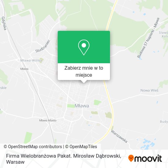 Mapa Firma Wielobranżowa Pakat. Mirosław Dąbrowski