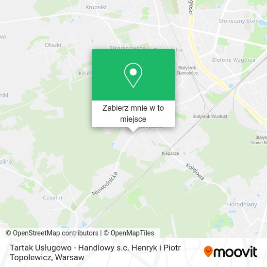 Mapa Tartak Usługowo - Handlowy s.c. Henryk i Piotr Topolewicz