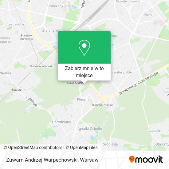 Mapa Zuwarn Andrzej Warpechowski