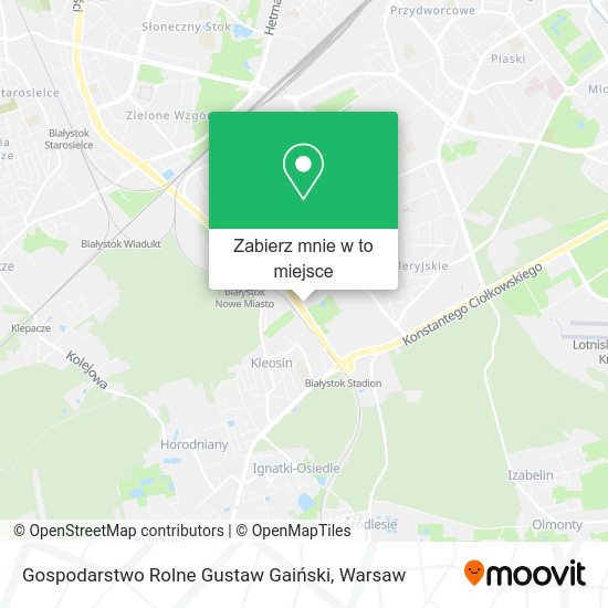 Mapa Gospodarstwo Rolne Gustaw Gaiński