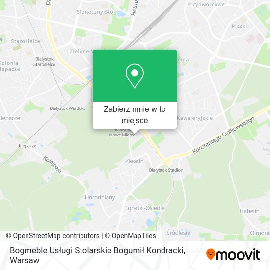 Mapa Bogmeble Usługi Stolarskie Bogumił Kondracki