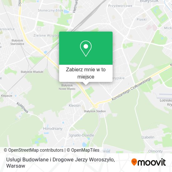 Mapa Usługi Budowlane i Drogowe Jerzy Woroszyło