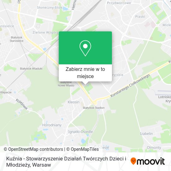 Mapa Kuźnia - Stowarzyszenie Działań Twórczych Dzieci i Młodzieży