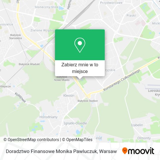 Mapa Doradztwo Finansowe Monika Pawluczuk