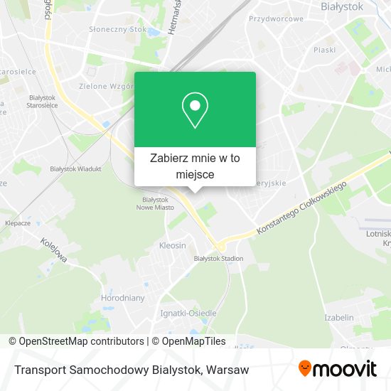 Mapa Transport Samochodowy Bialystok