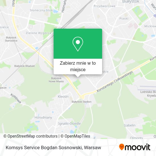 Mapa Komsys Service Bogdan Sosnowski