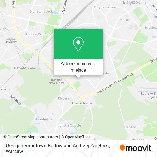 Mapa Usługi Remontowo Budowlane Andrzej Zarębski