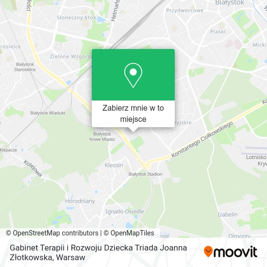 Mapa Gabinet Terapii i Rozwoju Dziecka Triada Joanna Złotkowska