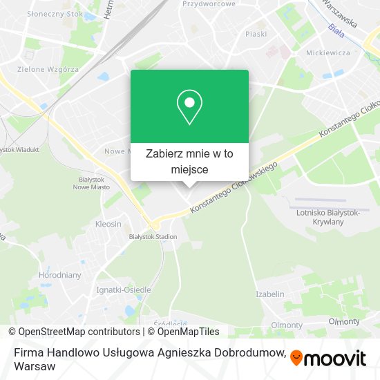 Mapa Firma Handlowo Usługowa Agnieszka Dobrodumow