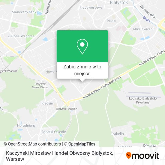 Mapa Kaczynski Miroslaw Handel Obwozny Bialystok