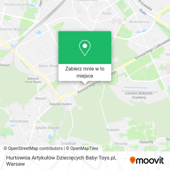 Mapa Hurtownia Artykułów Dziecięcych Baby-Toys.pl