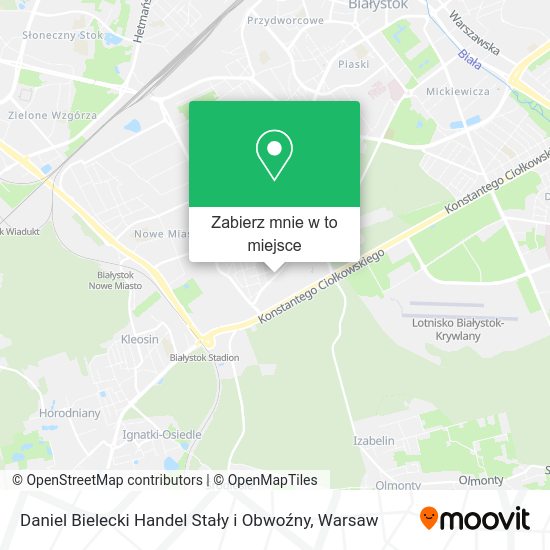 Mapa Daniel Bielecki Handel Stały i Obwoźny