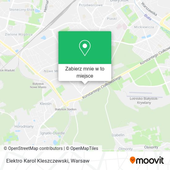 Mapa Elektro Karol Kleszczewski