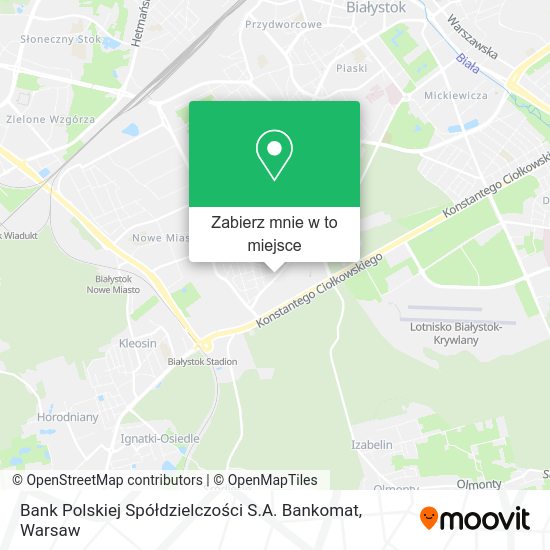 Mapa Bank Polskiej Spółdzielczości S.A. Bankomat