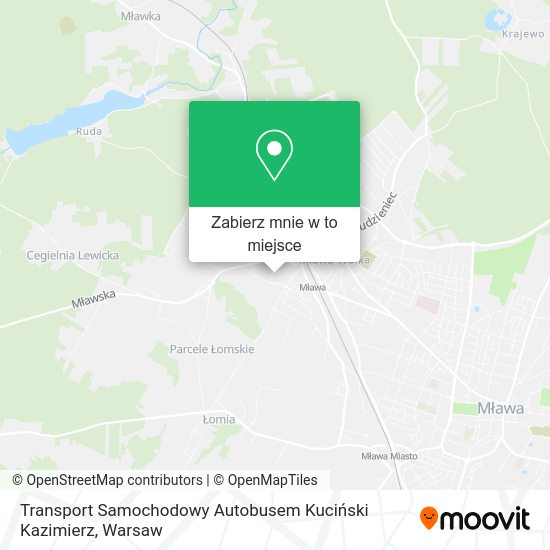 Mapa Transport Samochodowy Autobusem Kuciński Kazimierz