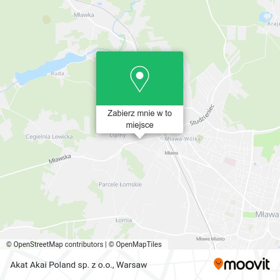 Mapa Akat Akai Poland sp. z o.o.