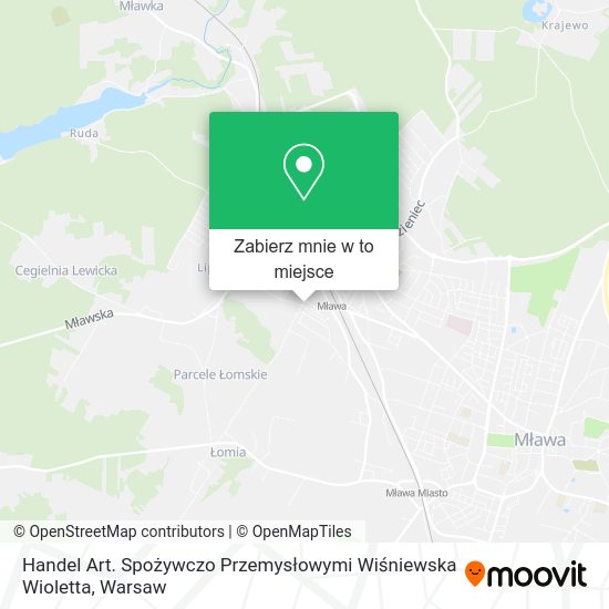 Mapa Handel Art. Spożywczo Przemysłowymi Wiśniewska Wioletta