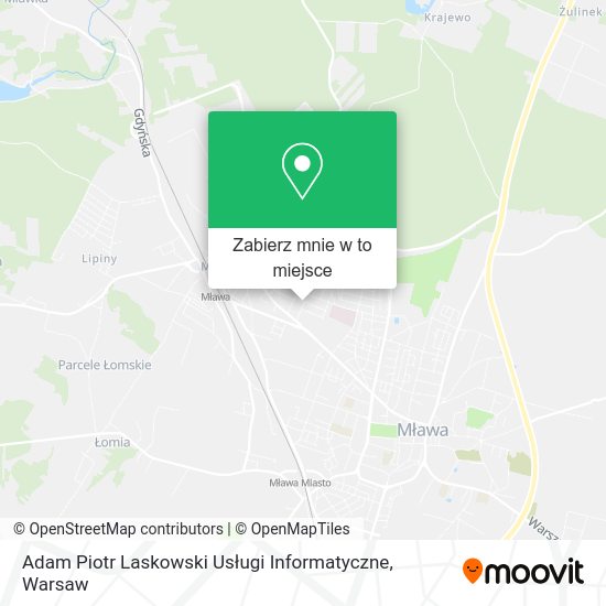 Mapa Adam Piotr Laskowski Usługi Informatyczne