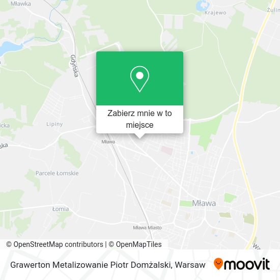 Mapa Grawerton Metalizowanie Piotr Domżalski