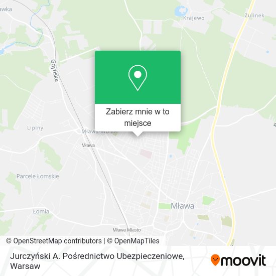 Mapa Jurczyński A. Pośrednictwo Ubezpieczeniowe