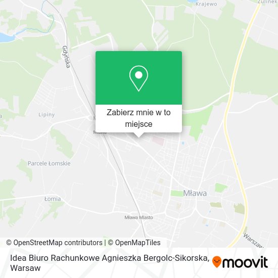 Mapa Idea Biuro Rachunkowe Agnieszka Bergolc-Sikorska