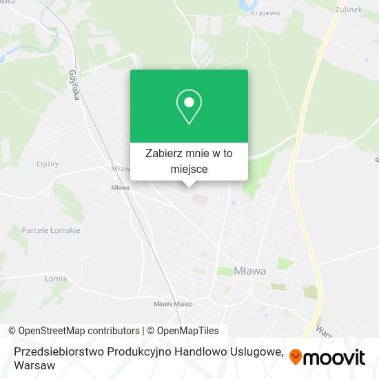 Mapa Przedsiebiorstwo Produkcyjno Handlowo Uslugowe