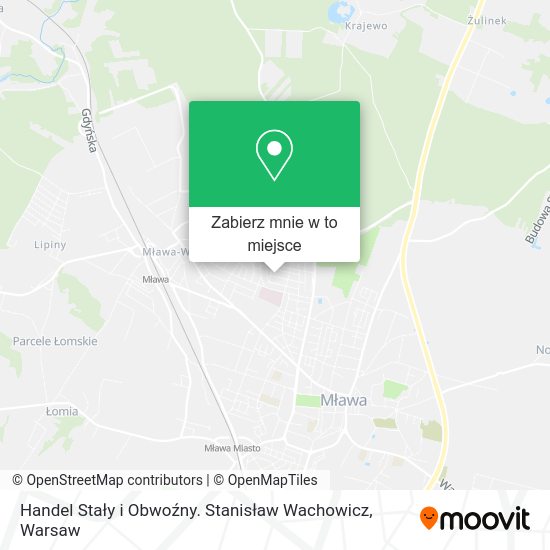 Mapa Handel Stały i Obwoźny. Stanisław Wachowicz